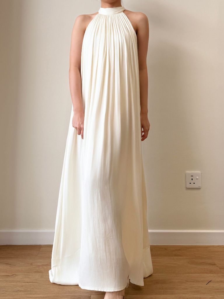 Winona Neck Tie Maxi Dress