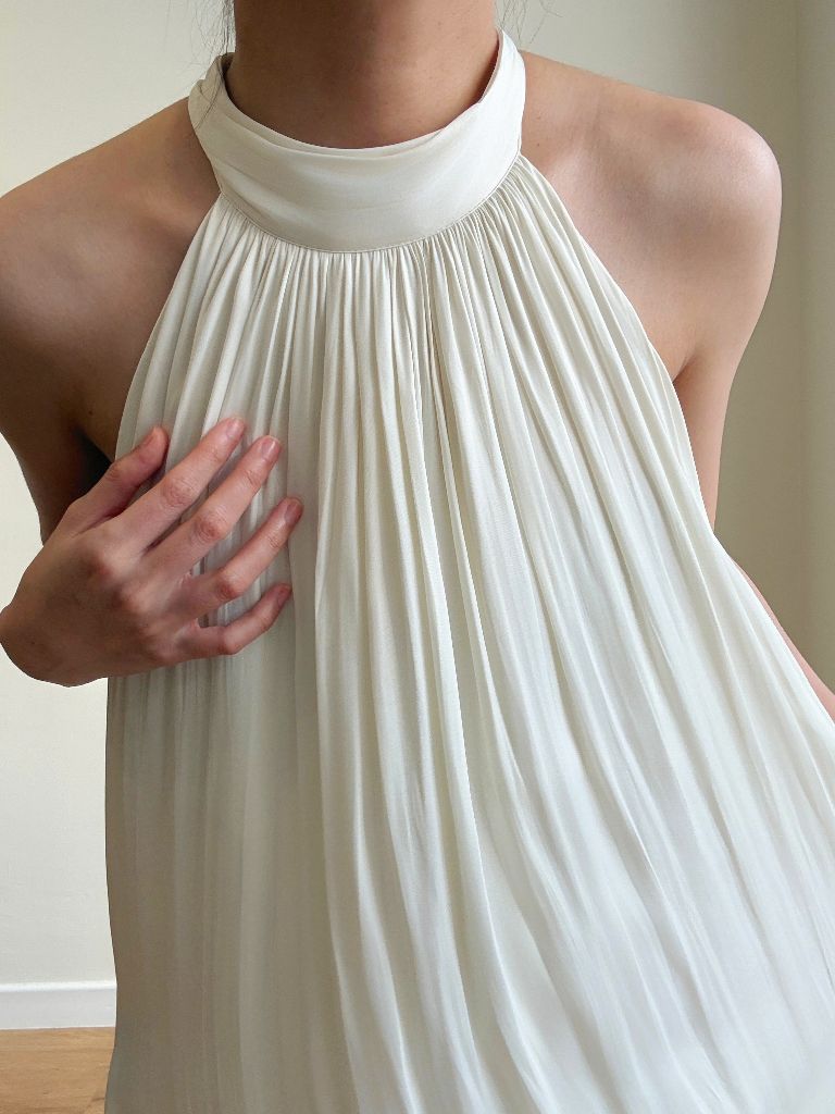 Winona Neck Tie Maxi Dress