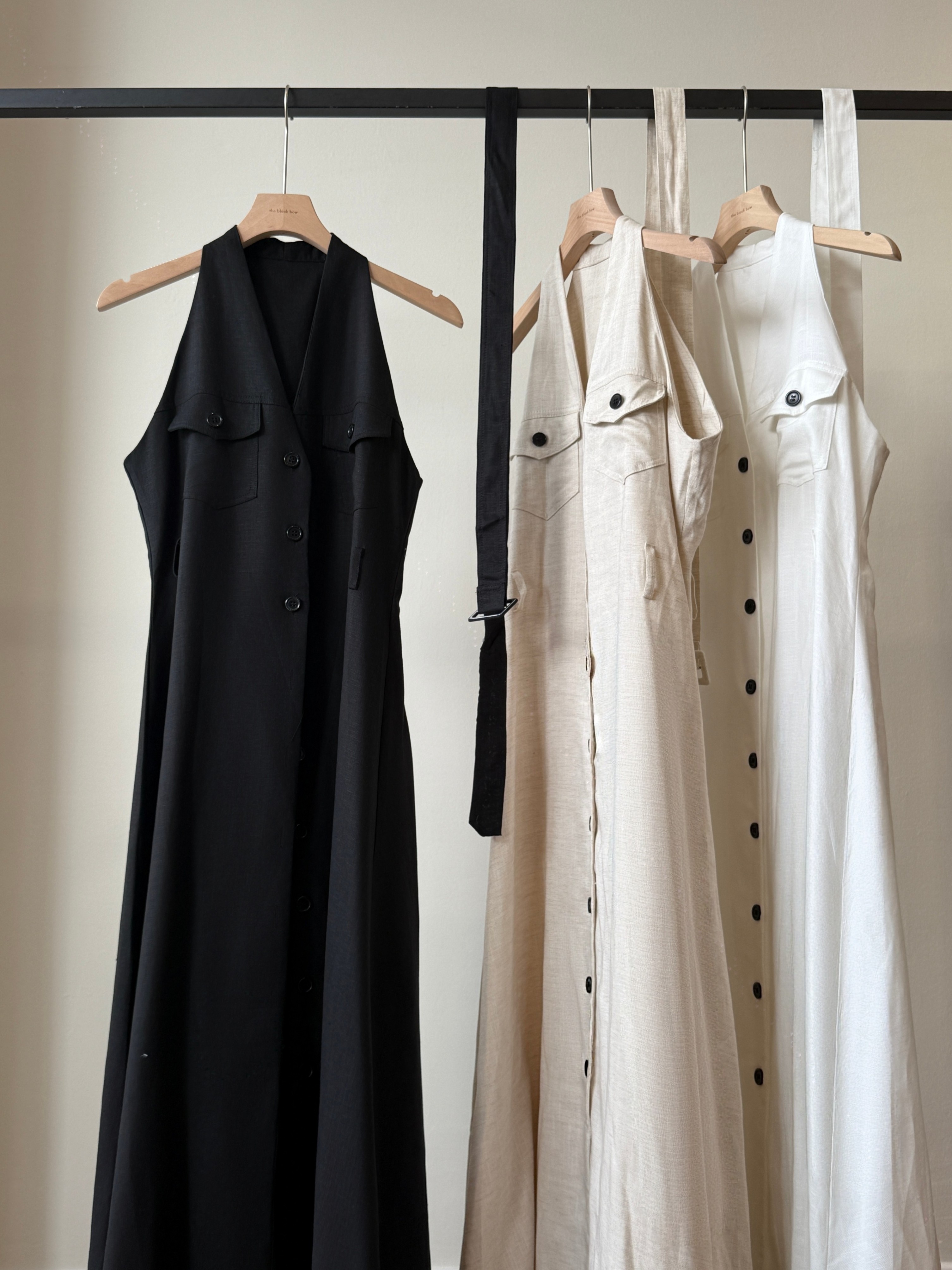 Yente V-Collar Button Down Dress