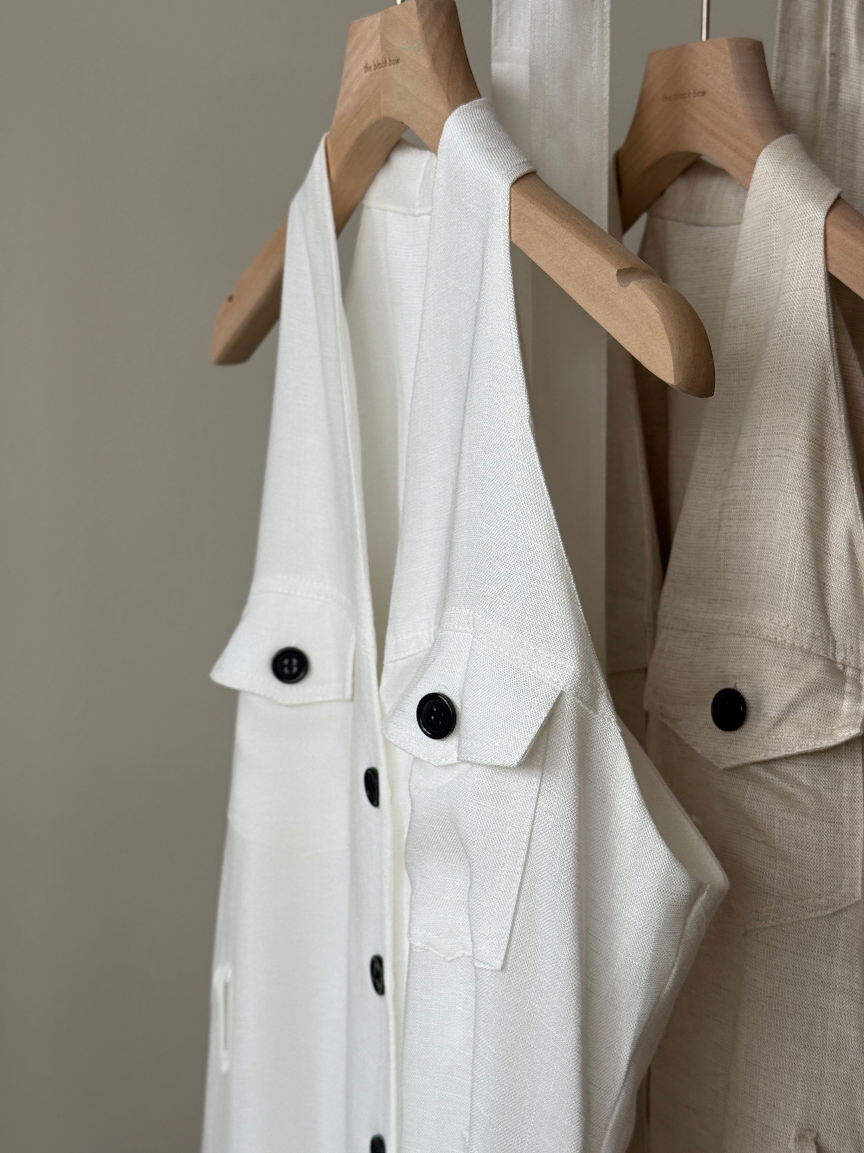 Yente V-Collar Button Down Dress