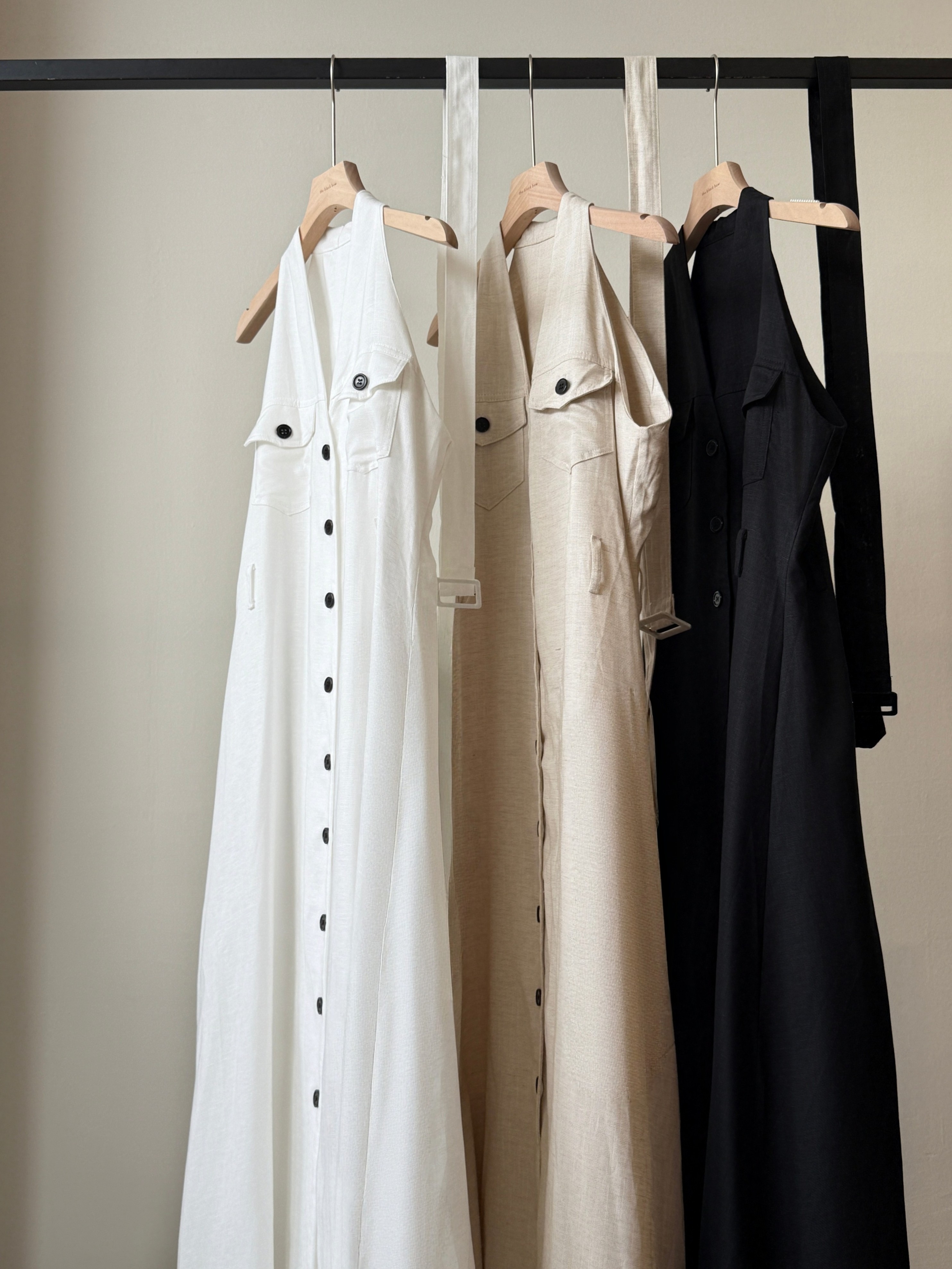 Yente V-Collar Button Down Dress