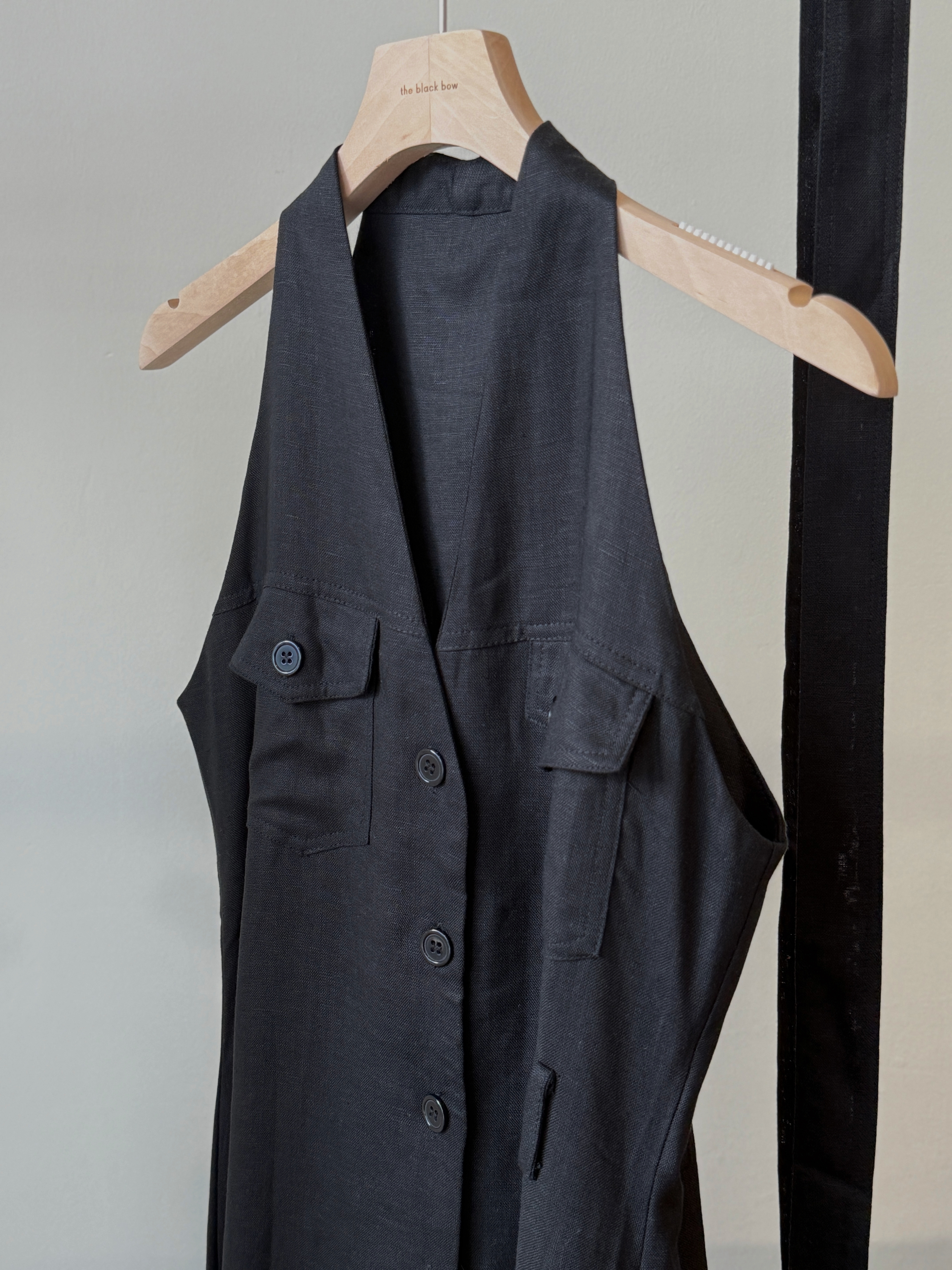 Yente V-Collar Button Down Dress