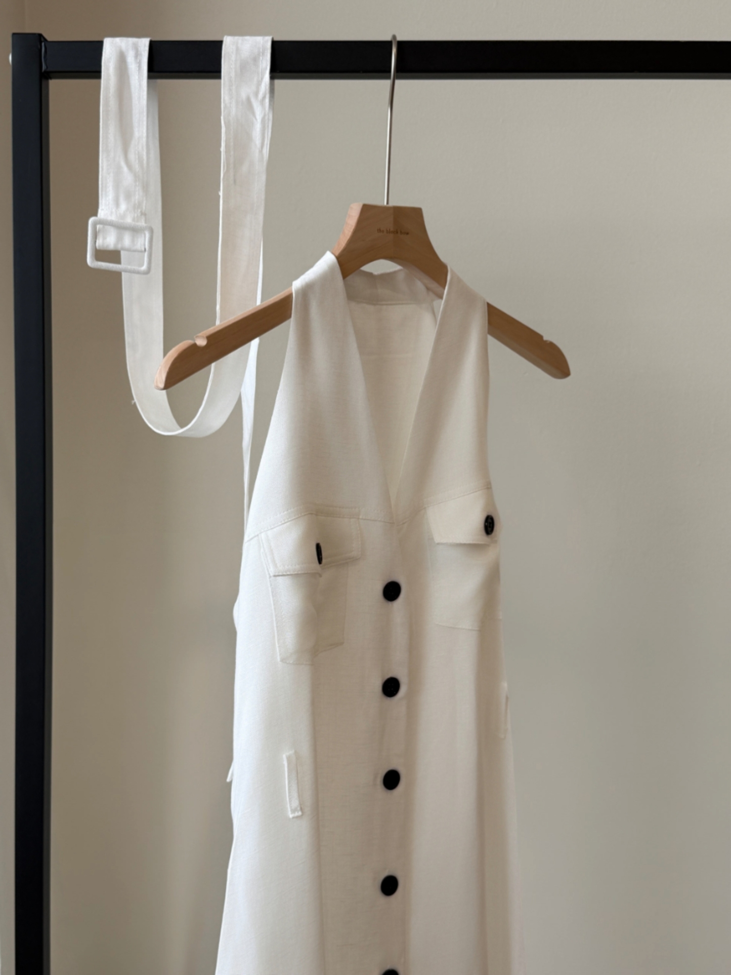 Yente V-Collar Button Down Dress