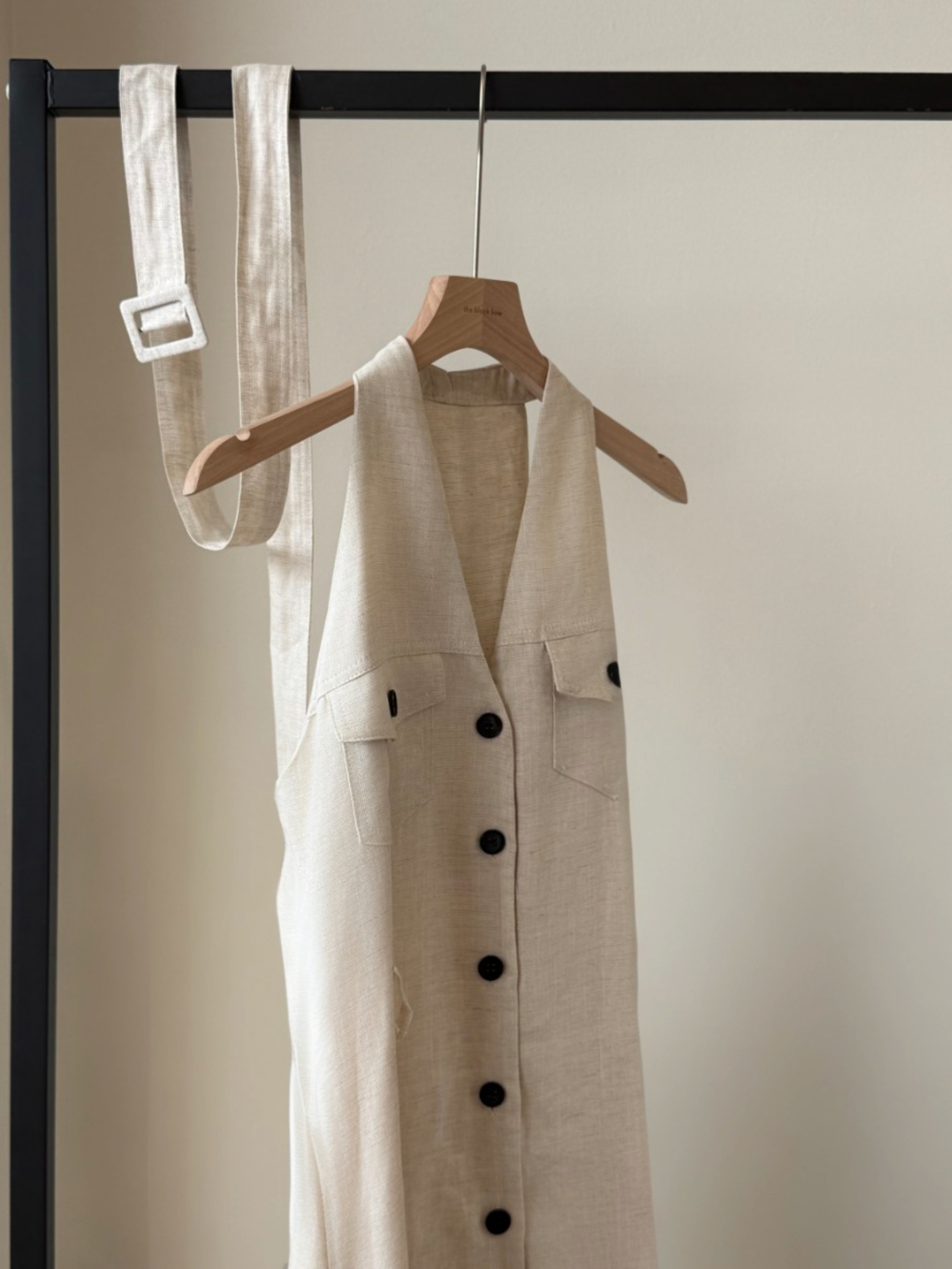 Yente V-Collar Button Down Dress