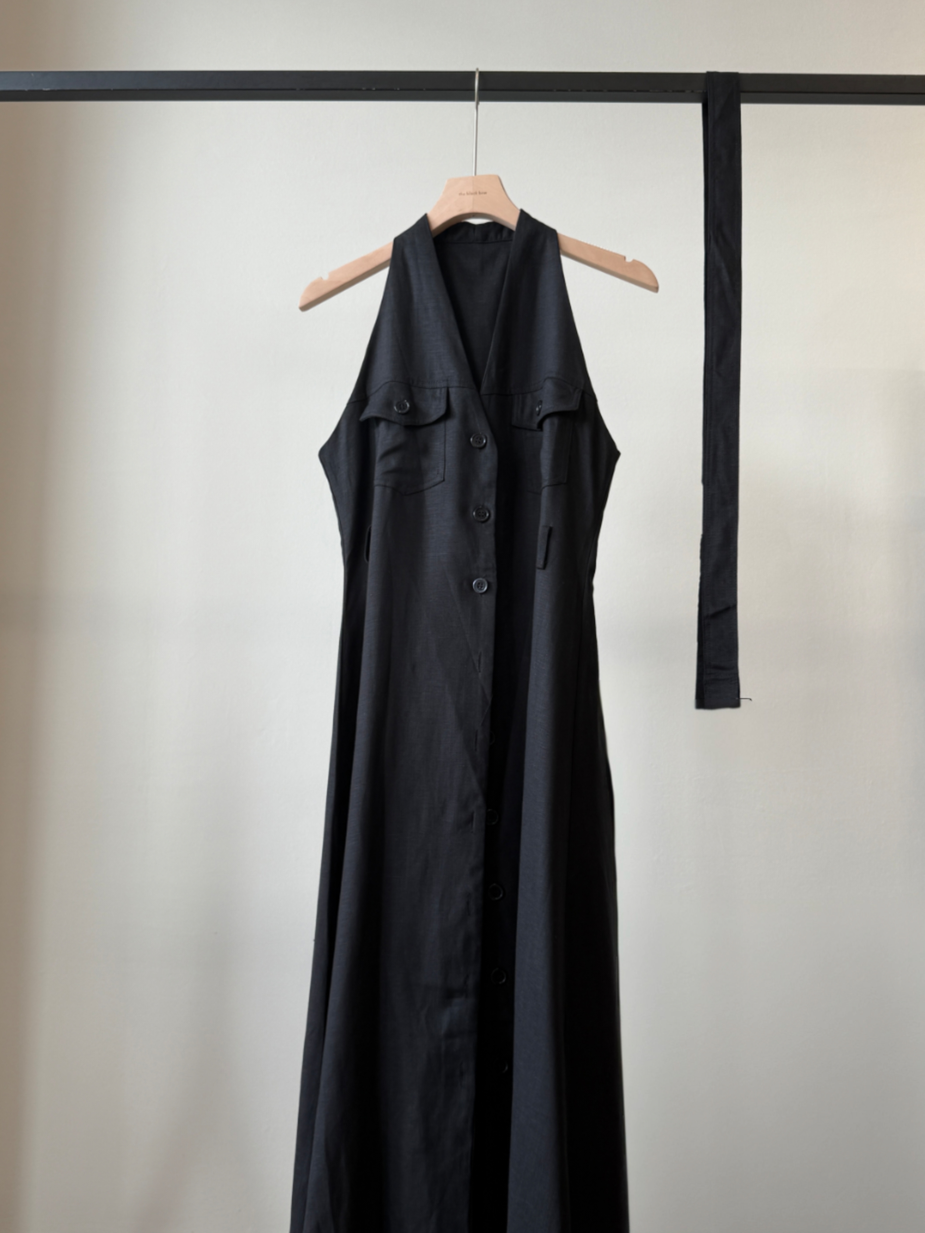 Yente V-Collar Button Down Dress