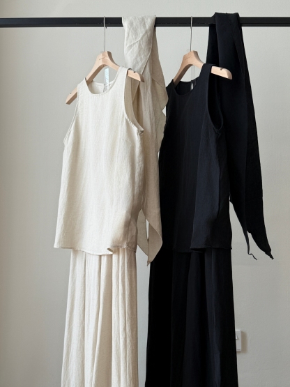 Balmain 3 Piece Set-Top, Shawl, Pants