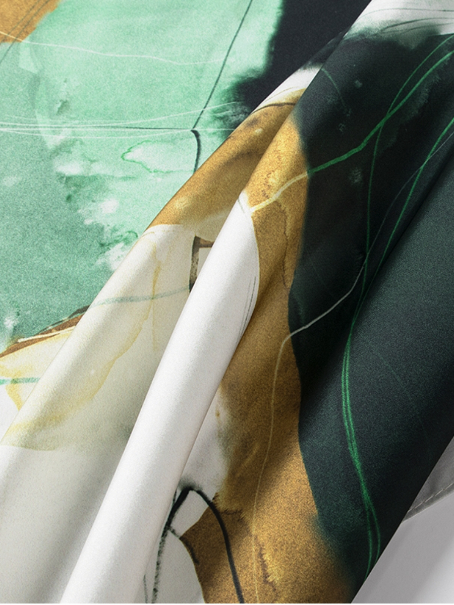 Quinella Artsy Scarf (Atas & Pigeon Lady)-The Black Bow-