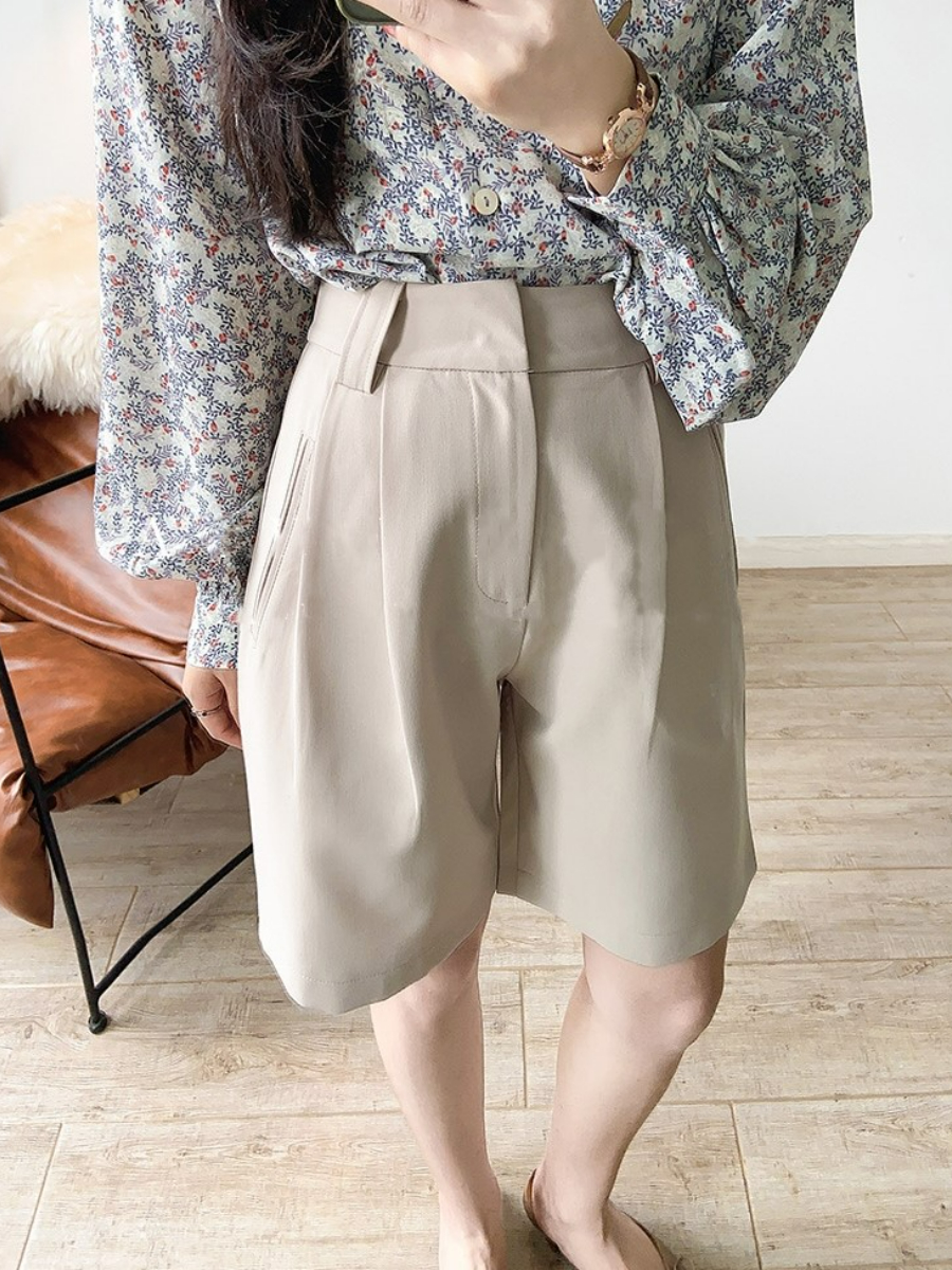 Jericho High Waisted Shorts-The Black Bow-