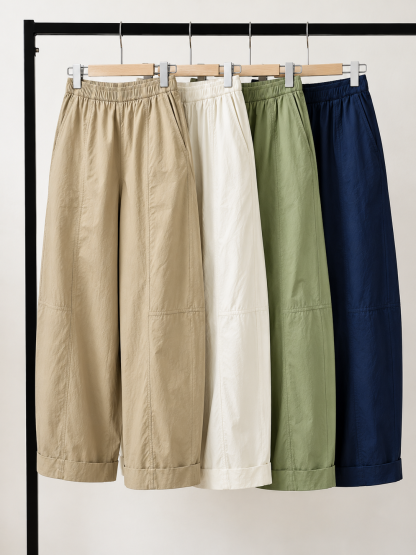 Jian Ku Panelled Barrel-Leg Pants