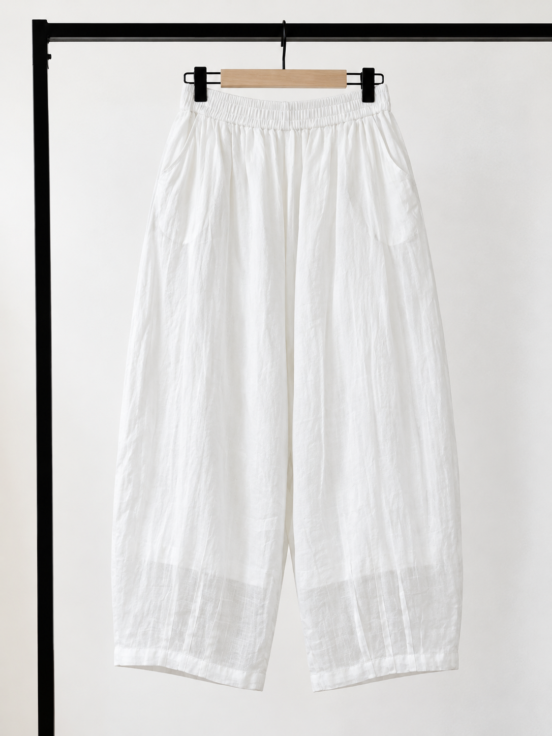 Jian Ken Relaxed Ramie Tapered Pants