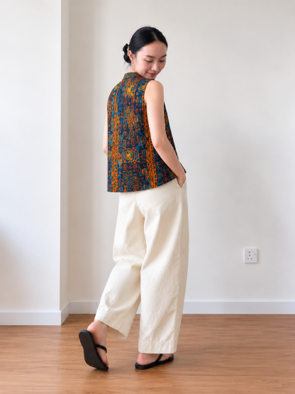 Jian Ku Panelled Barrel-Leg Pants