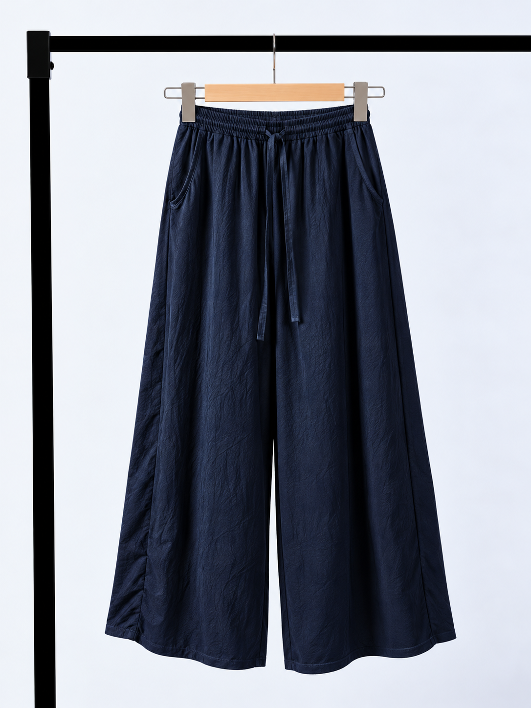 Jian Gu Textured Acetate Straight-Leg Pants