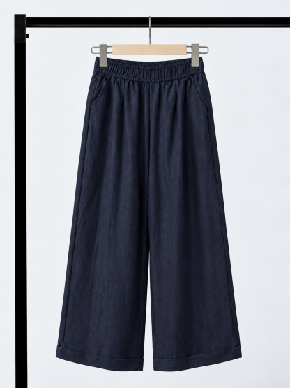 Yan Ge Relaxed Elastic-Waist Denim Pants