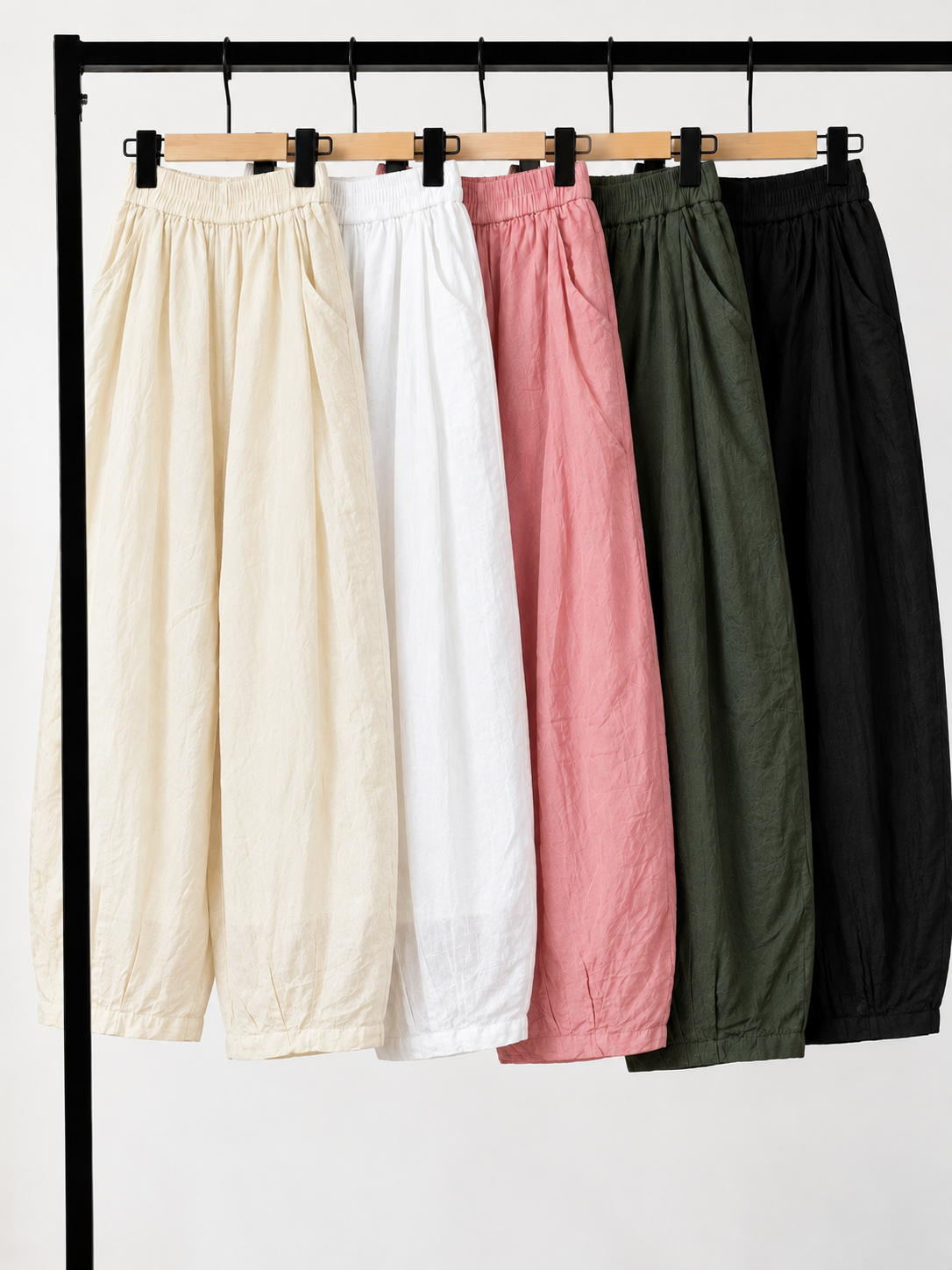 Jian Ken Relaxed Ramie Tapered Pants