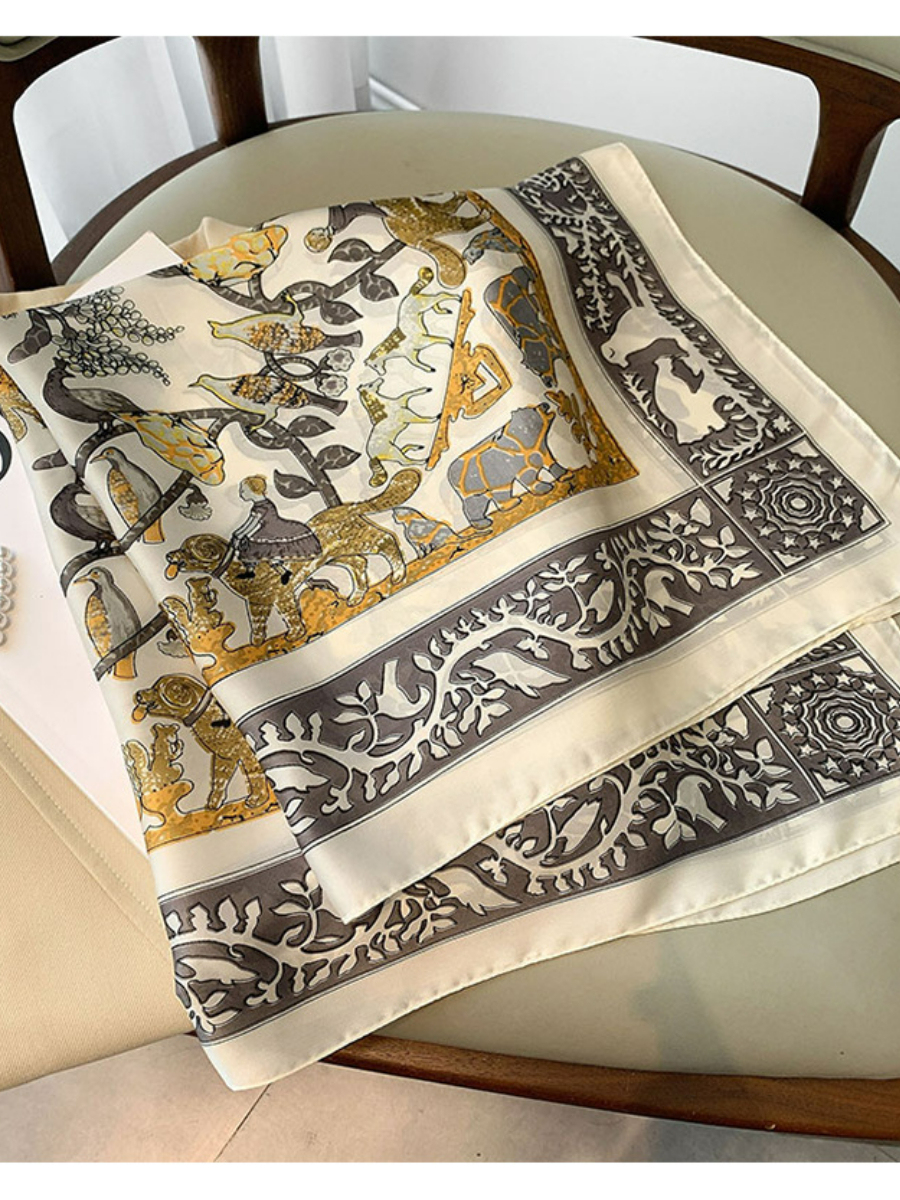 Xoana Luxury Pattern Scarf-The Black Bow-