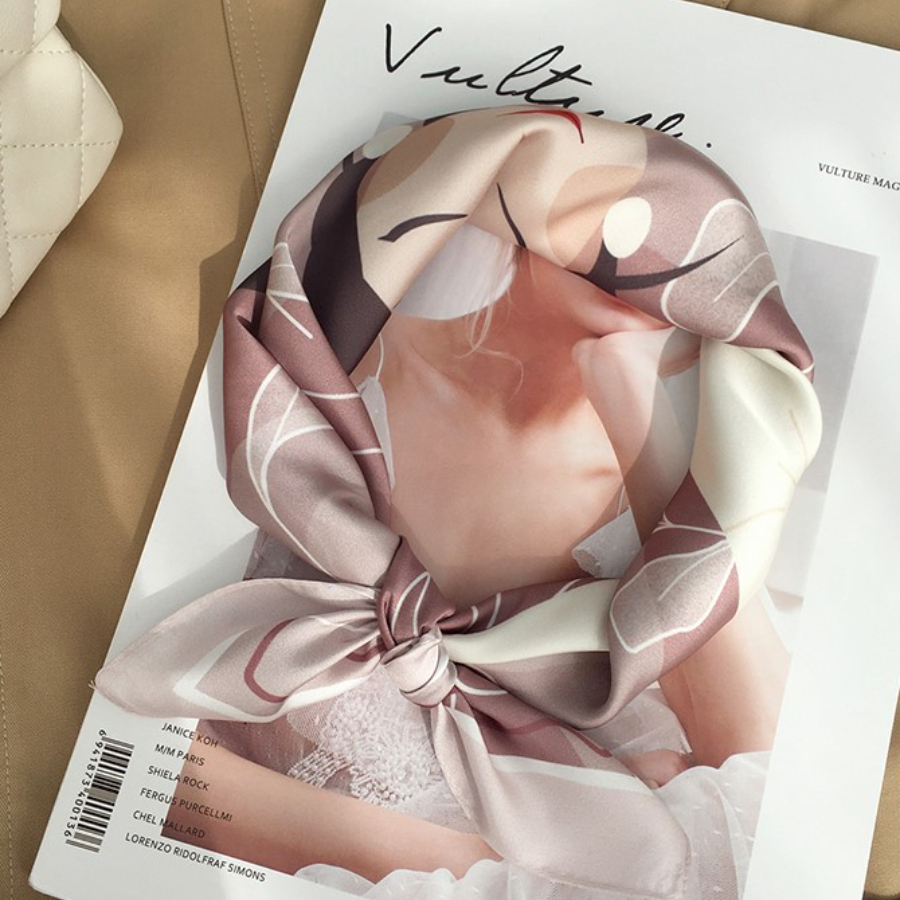 Guitar, Cat & Lady Scarf-The Black Bow-