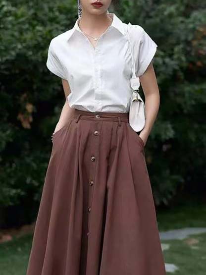 Greta Collar Shirt-The Black Bow-