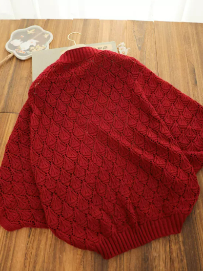 Du Juan Crochet Oriental Shawl Cardigan -The Black Bow-