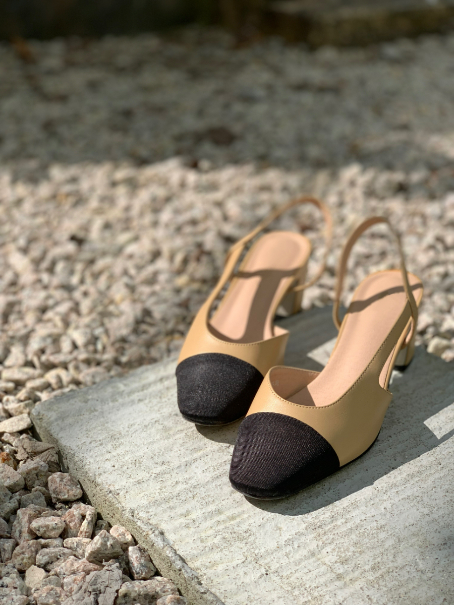 Le Classic Slingbacks-The Black Bow-