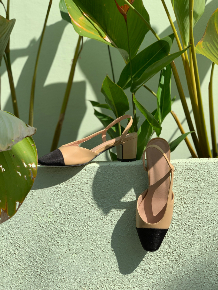 Le Classic Slingbacks-The Black Bow-