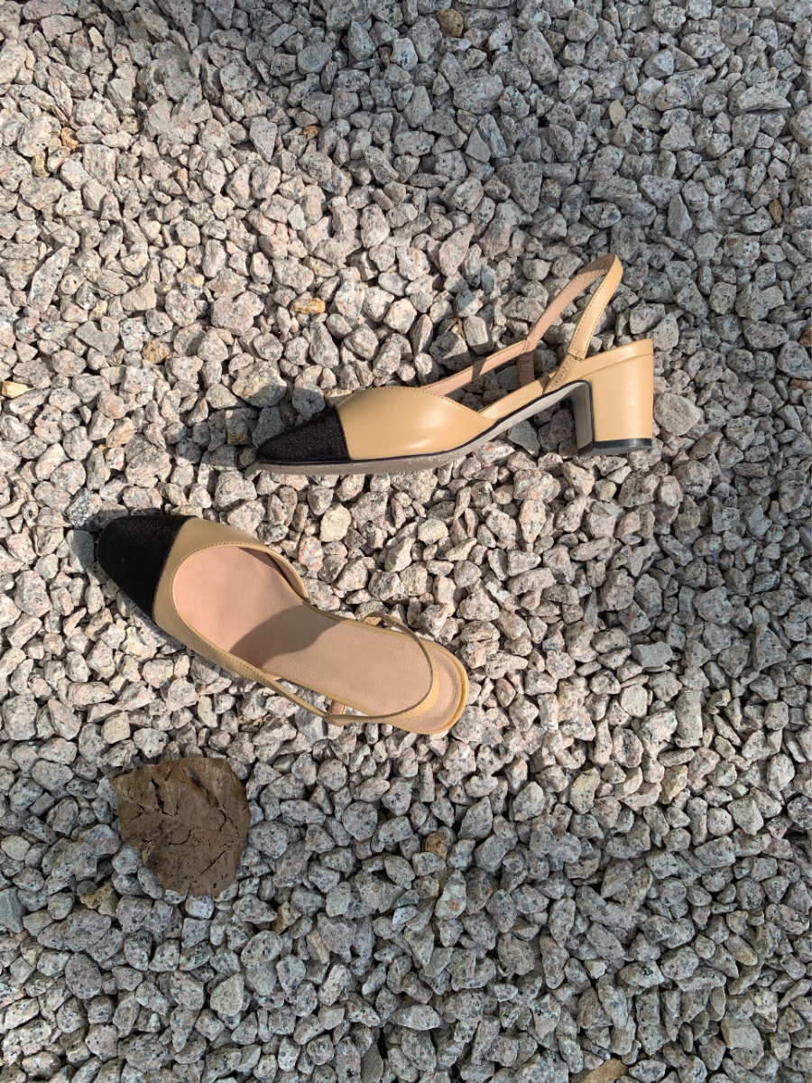 Le Classic Slingbacks-The Black Bow-