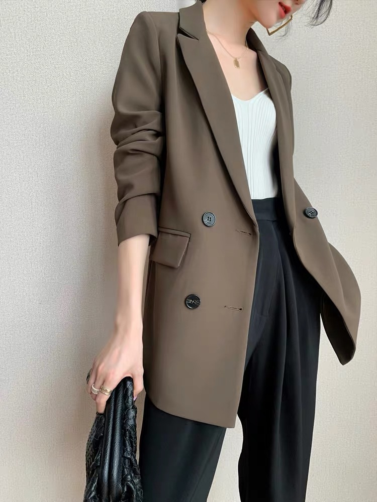 Sammy Double Breasted Blazer-The Black Bow-