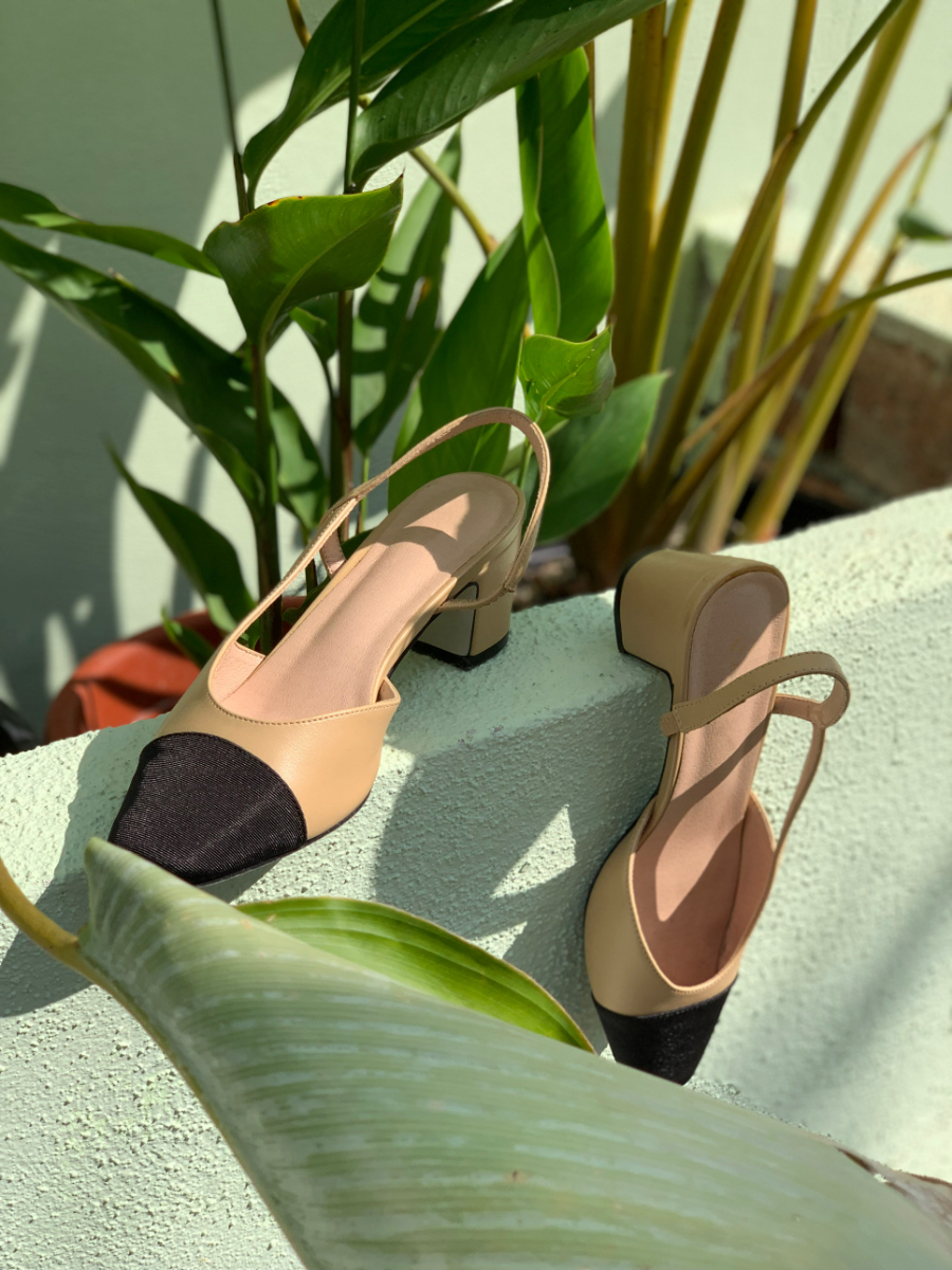 Le Classic Slingbacks-The Black Bow-