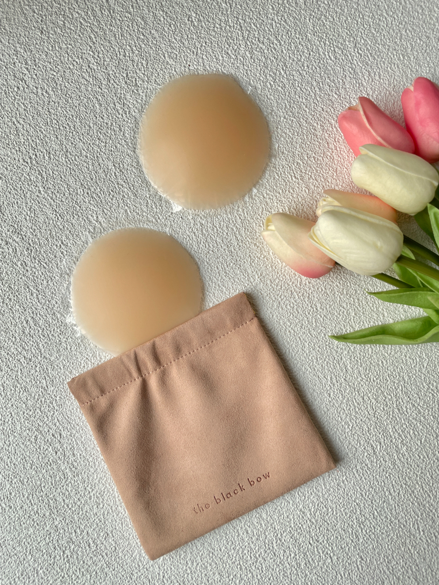 Hassle-No-More Ultra-Thin Seamless Nipple Cover-The Black Bow-