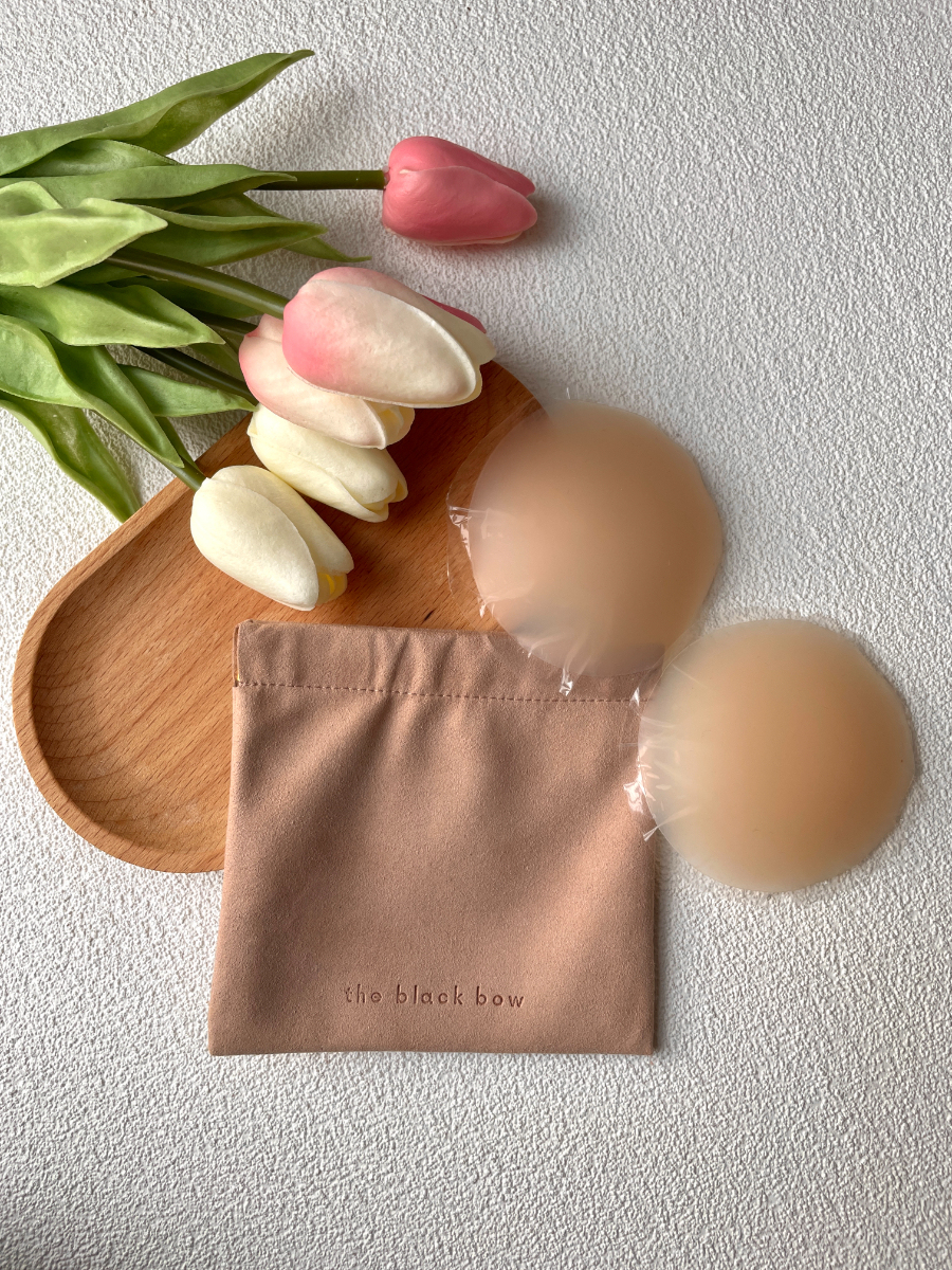 Hassle-No-More Ultra-Thin Seamless Nipple Cover-The Black Bow-