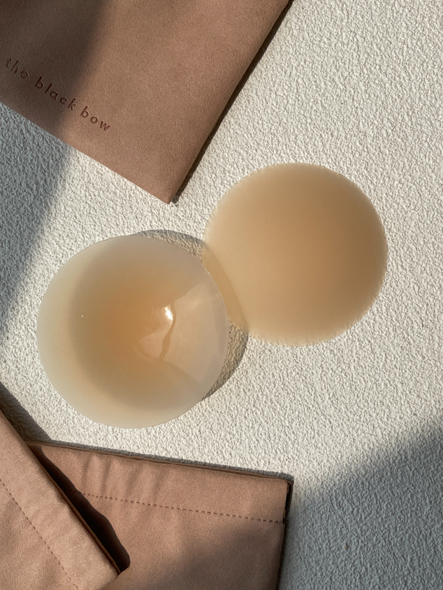 Hassle-No-More Ultra-Thin Seamless Nipple Cover-The Black Bow-