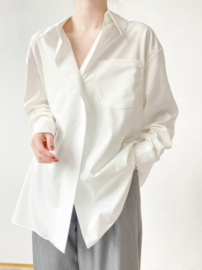 Jayz Designer Oversized Boyfriend Shirt-The Black Bow-