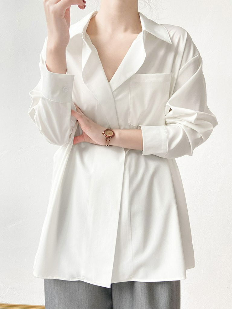 Jayz Designer Oversized Boyfriend Shirt-The Black Bow-