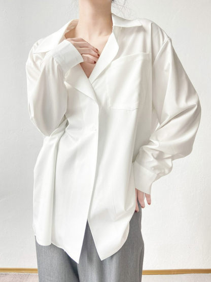 Jayz Designer Oversized Boyfriend Shirt-The Black Bow-