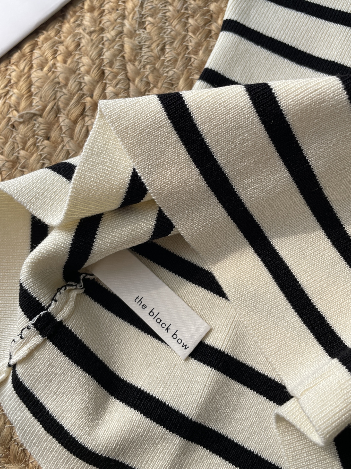 Gya Striped Knit Top (Discounted-Free Size)-The Black Bow-