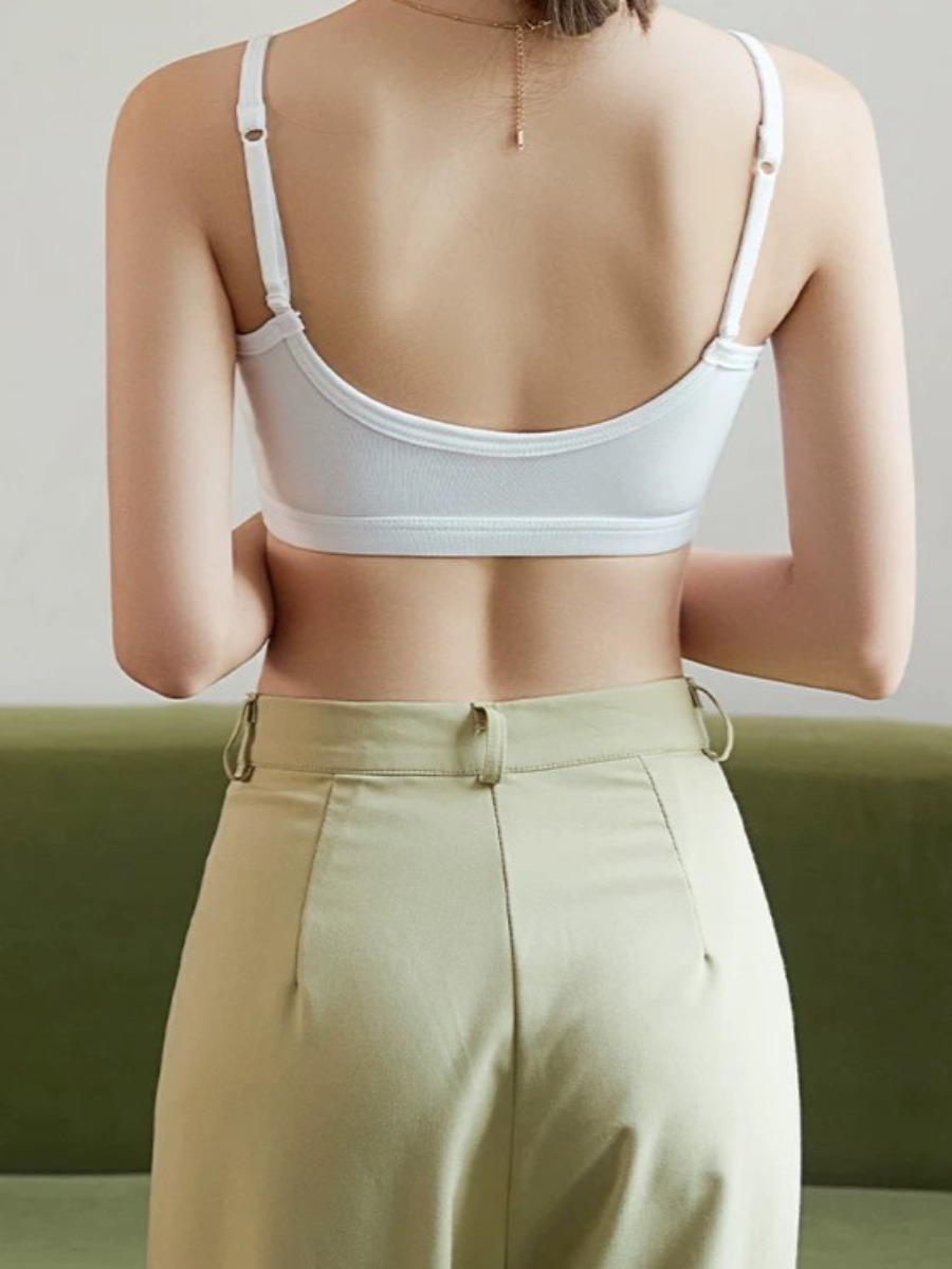Qala Low Back Padded Crop Top