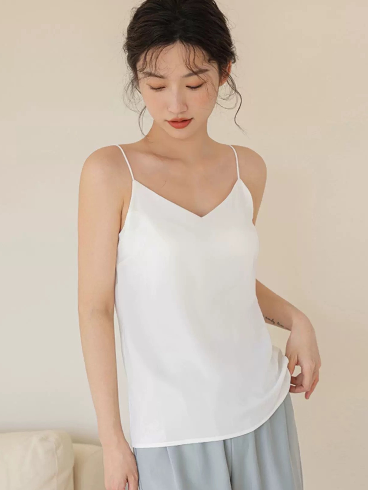 Quella Satin Padded Cami Top