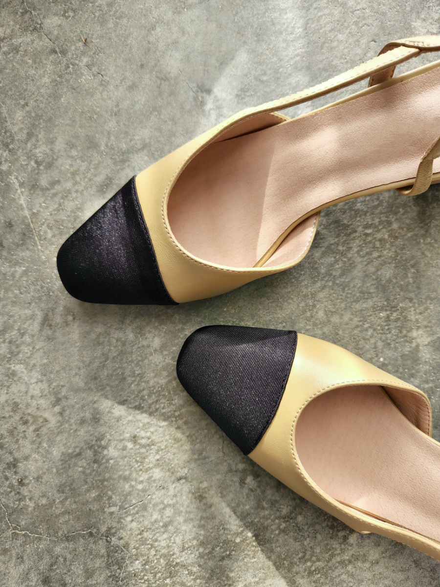 Le Classic Slingbacks-The Black Bow-