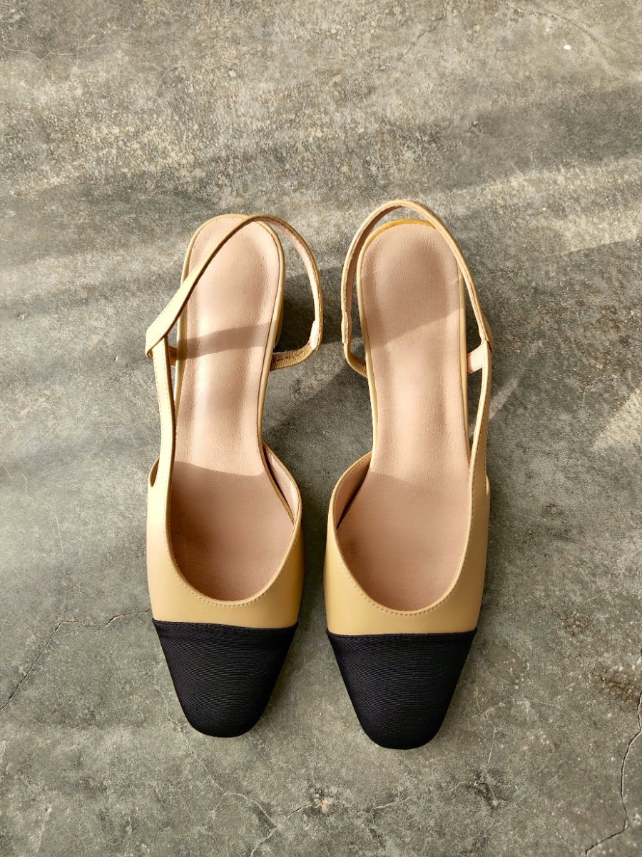 Le Classic Slingbacks-The Black Bow-