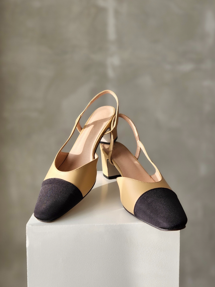 Le Classic Slingbacks-The Black Bow-