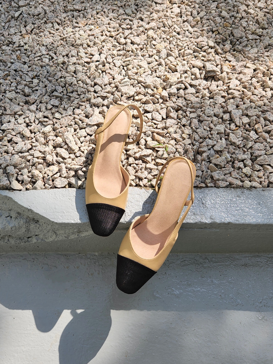 Le Classic Slingbacks-The Black Bow-