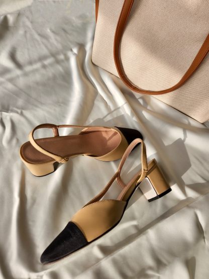 Le Classic Slingbacks-The Black Bow-