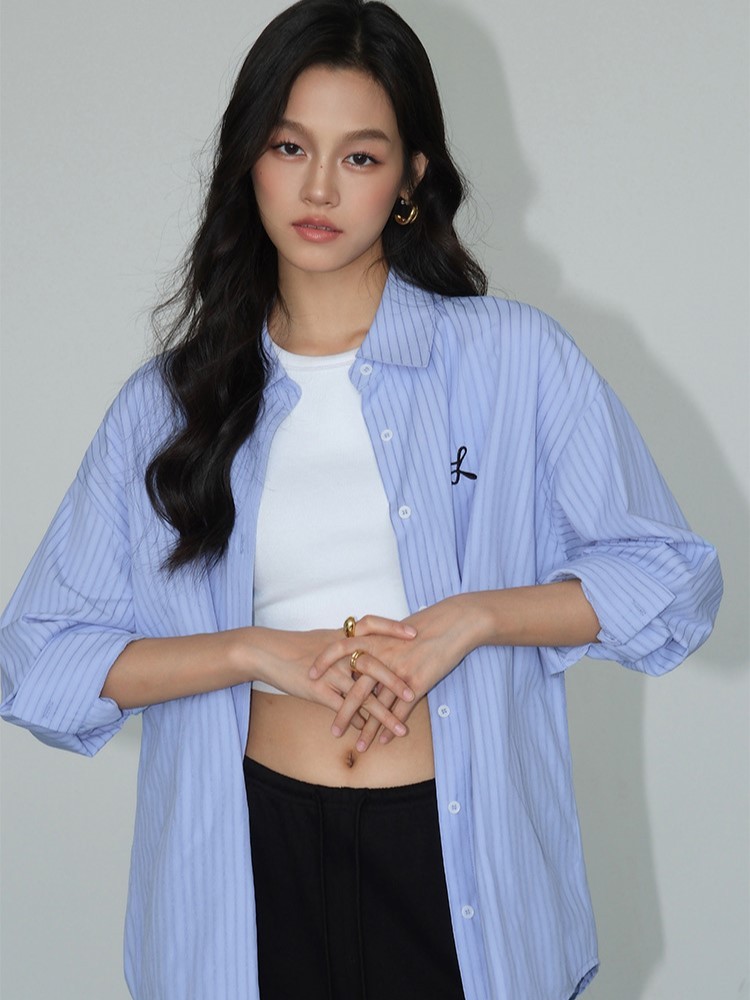 Zandaya Cotton Oversized Shirt-The Black Bow-