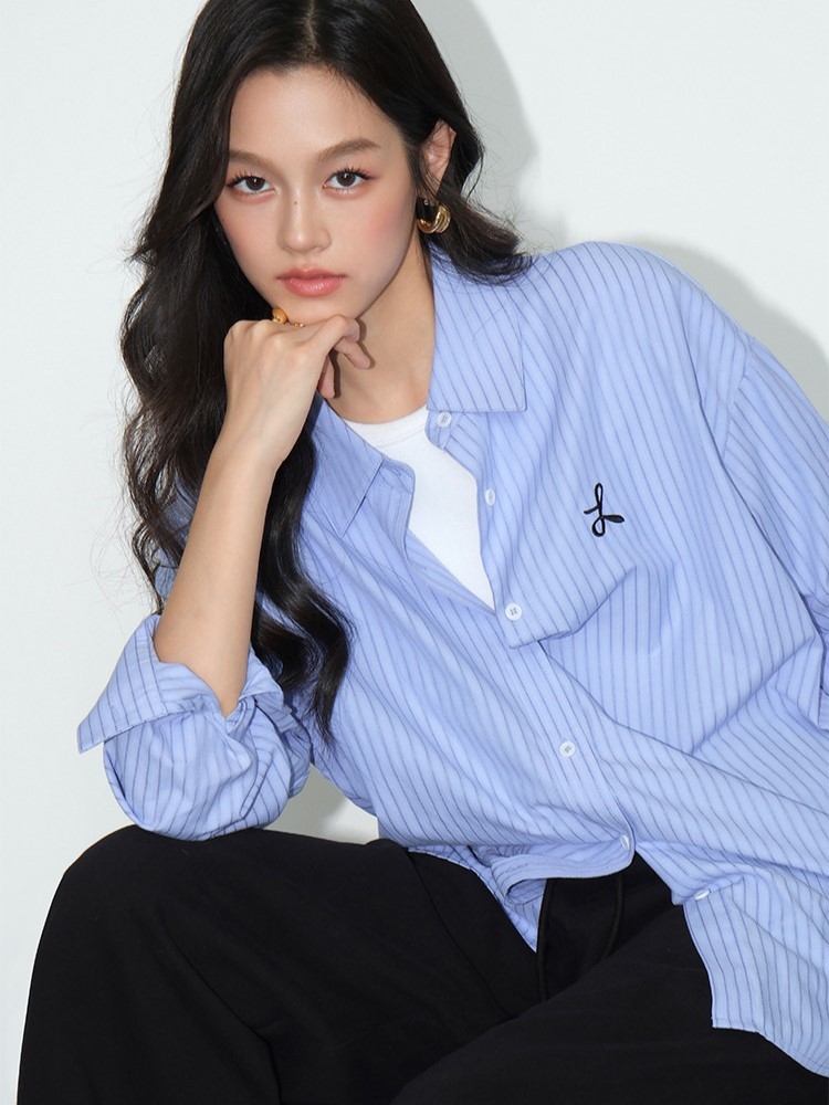 Zandaya Cotton Oversized Shirt-The Black Bow-