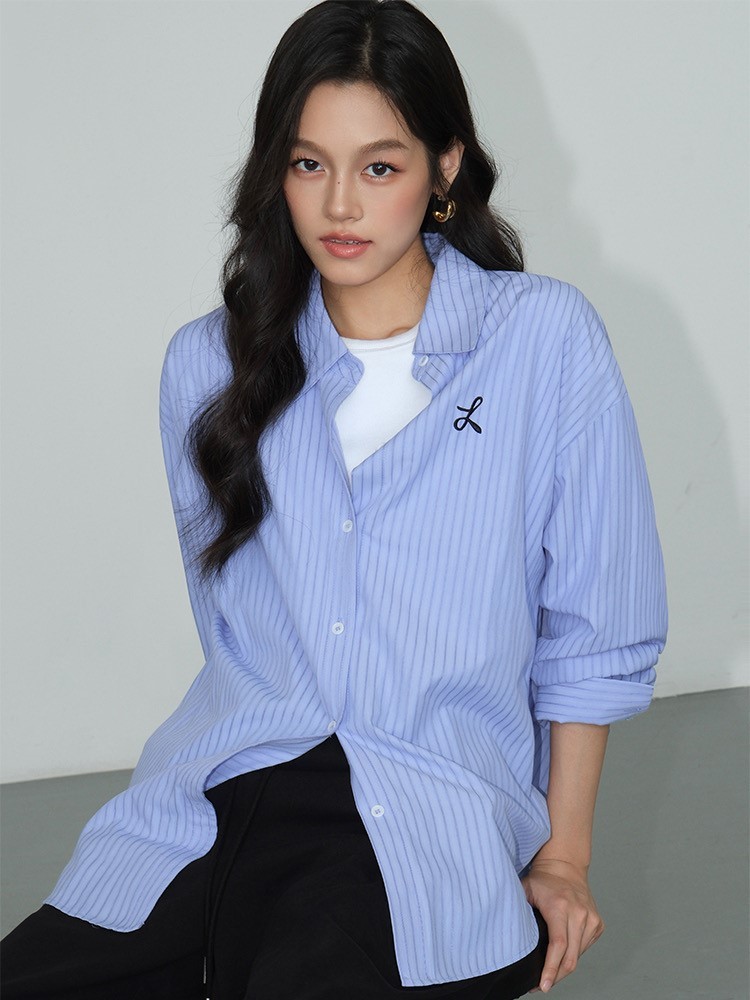 Zandaya Cotton Oversized Shirt-The Black Bow-