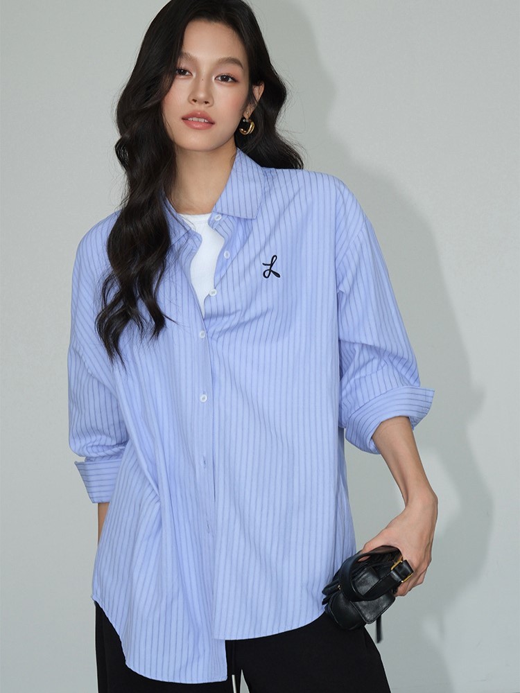 Zandaya Cotton Oversized Shirt-The Black Bow-