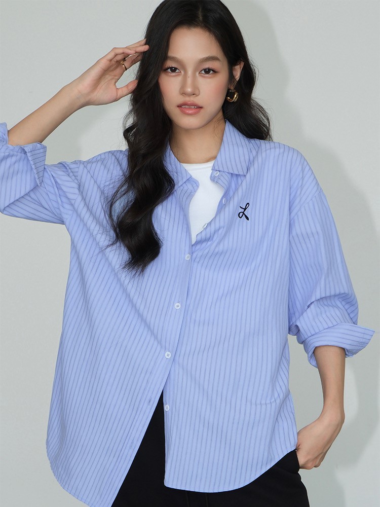 Zandaya Cotton Oversized Shirt-The Black Bow-
