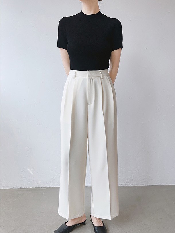 Nalae Ankle OL Pants-The Black Bow-