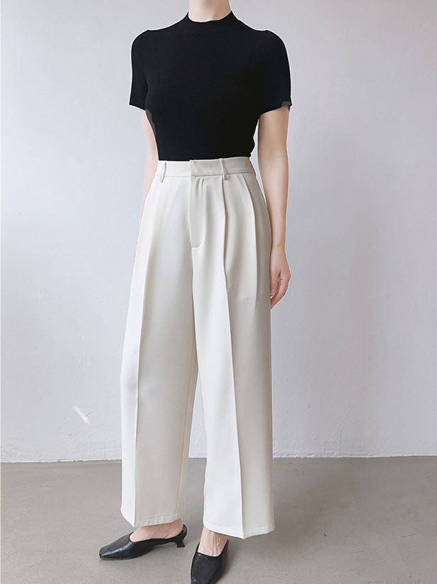 Nalae Ankle OL Pants-The Black Bow-