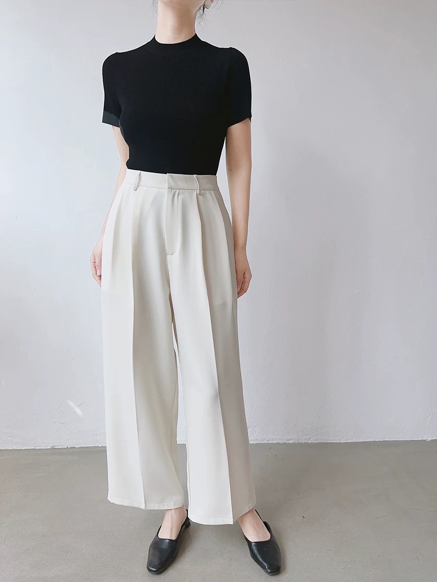 Nalae Ankle OL Pants-The Black Bow-