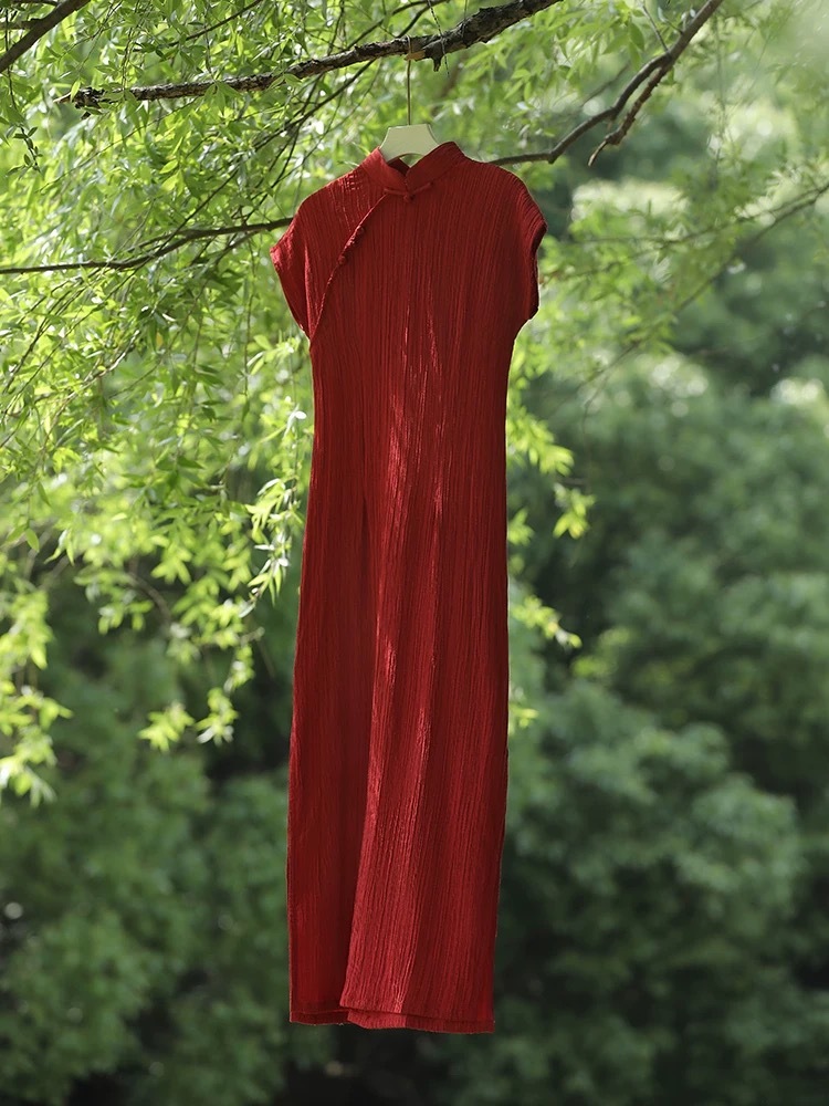 Ya Shen Stripe Cheongsam-The Black Bow-